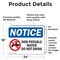 Signmission Non-Potable Water Do Not Drink Sign With Symbol, 24 in W x Rectangle, Vinyl Decal OS-2PACK-NS-D-1824-L-15092 - alternate 6